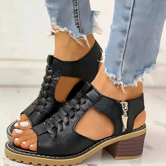 Women's Chunky Platform Sandals — Orthopedic Support & All-Day Comfort