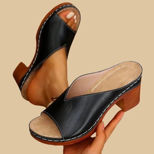 NEW ARRIVAL 70% OFF - Orthopedic Chunky High Heel Sandals - BUY 2 FREE SHIPPING