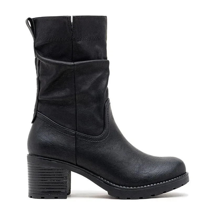 Fax Suede Ankle Boots