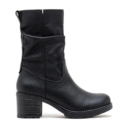 Fax Suede Ankle Boots